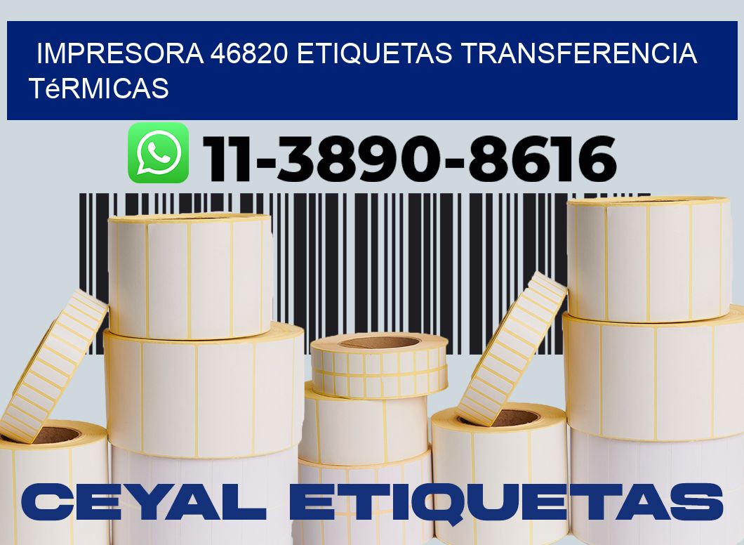 impresora 46820 etiquetas transferencia térmicas