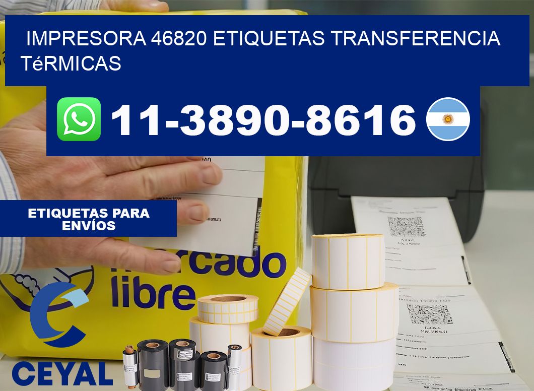 impresora 46820 etiquetas transferencia térmicas