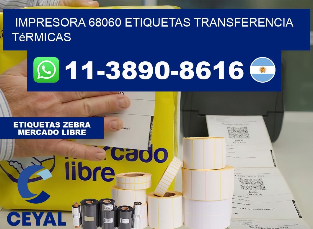 impresora 68060 etiquetas transferencia térmicas