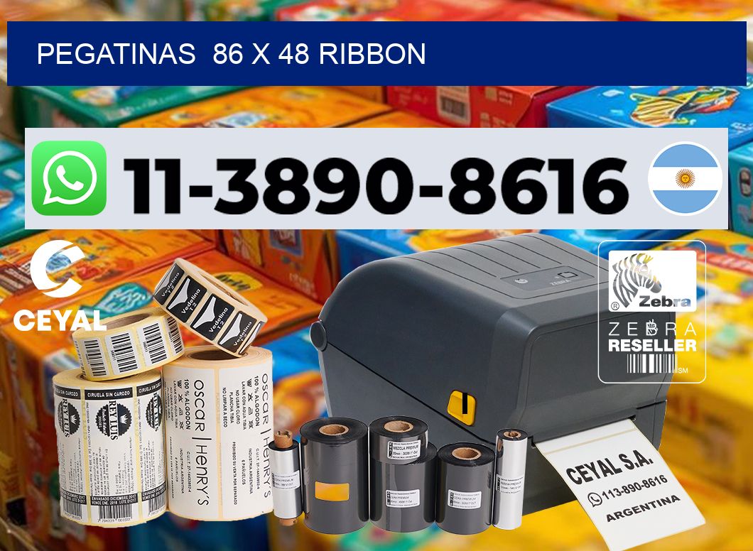 pegatinas  86 x 48 ribbon