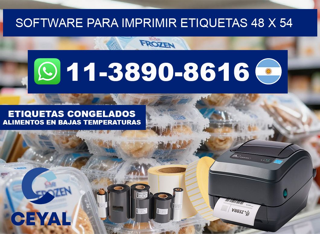 software para imprimir etiquetas 48 x 54