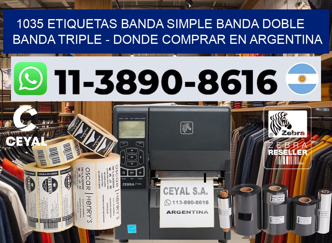 1035 etiquetas banda simple banda doble banda triple – Donde Comprar en Argentina