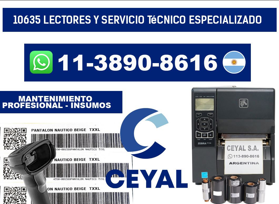 10635 Lectores y Servicio Técnico Especializado