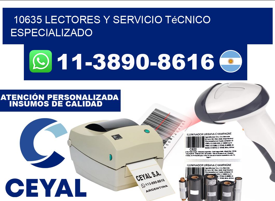 10635 Lectores y Servicio Técnico Especializado