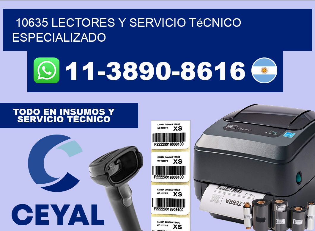 10635 Lectores y Servicio Técnico Especializado