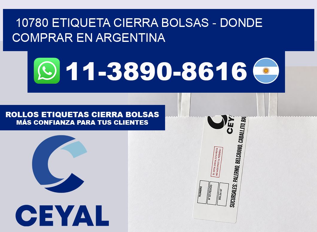 10780 etiqueta Cierra Bolsas – Donde Comprar en Argentina