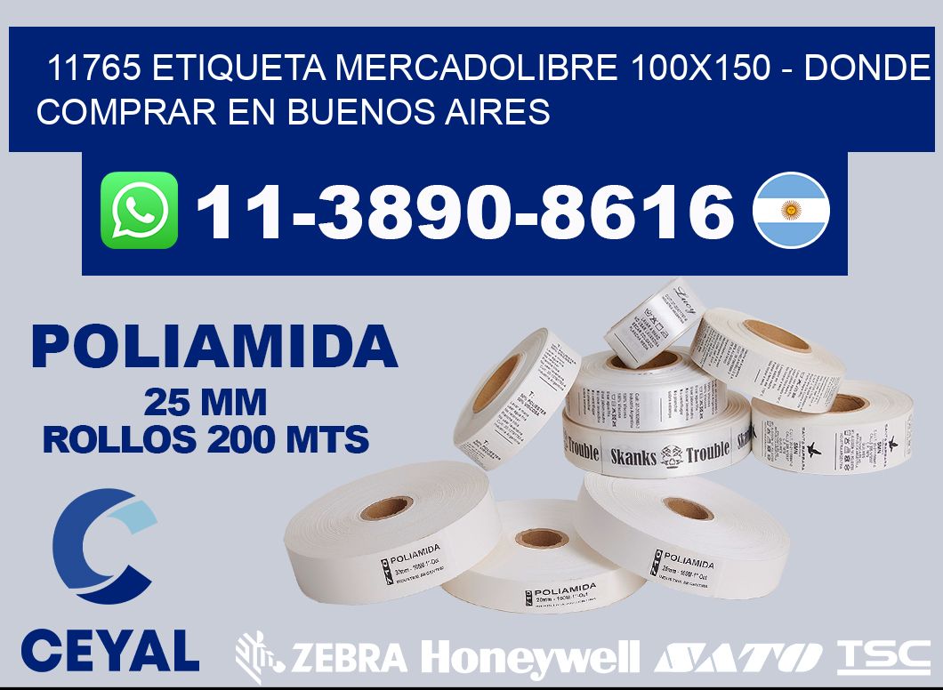 11765 etiqueta MercadoLibre 100x150 - Donde Comprar en Buenos Aires