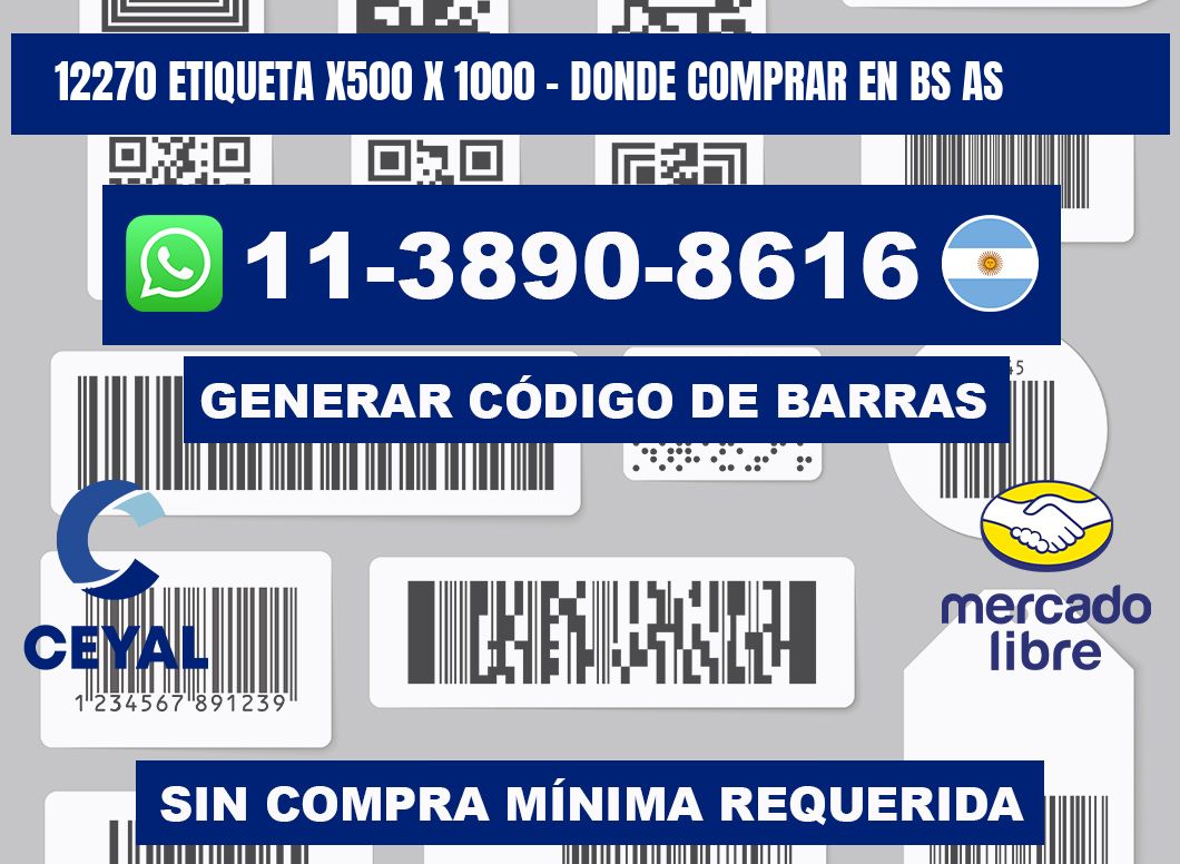 12270 etiqueta x500 x 1000 - Donde Comprar en bs as