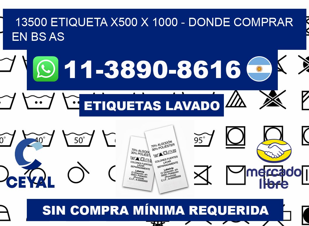 13500 etiqueta x500 x 1000 - Donde Comprar en bs as