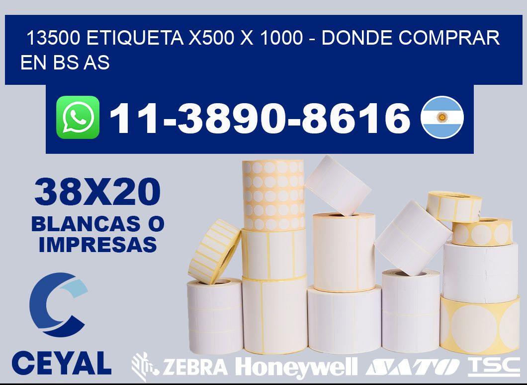 13500 etiqueta x500 x 1000 - Donde Comprar en bs as
