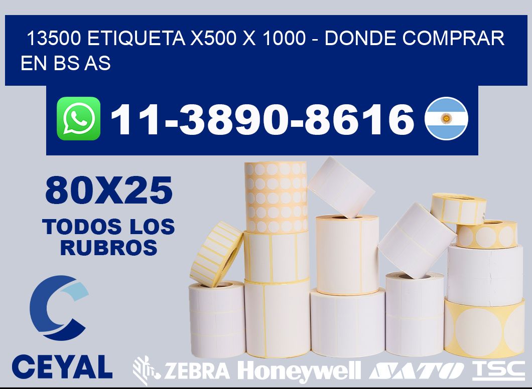 13500 etiqueta x500 x 1000 - Donde Comprar en bs as