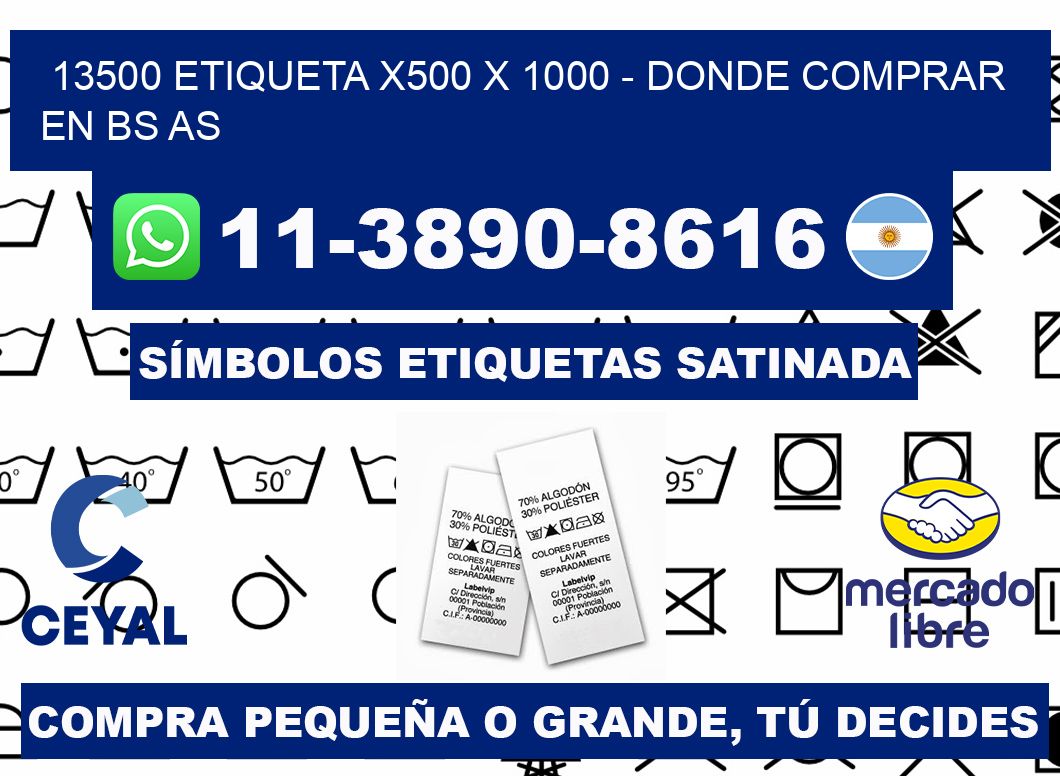 13500 etiqueta x500 x 1000 - Donde Comprar en bs as