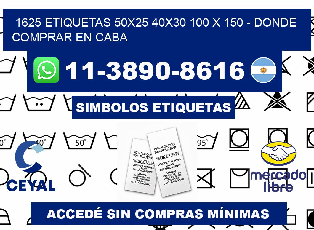 1625 etiquetas 50x25 40x30 100 x 150 - Donde Comprar en Caba