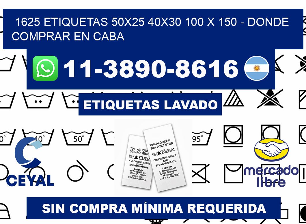 1625 etiquetas 50x25 40x30 100 x 150 - Donde Comprar en Caba