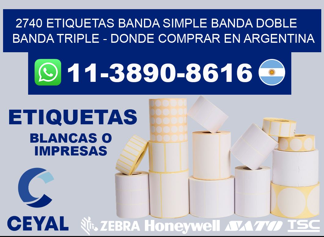2740 etiquetas banda simple banda doble banda triple - Donde Comprar en Argentina