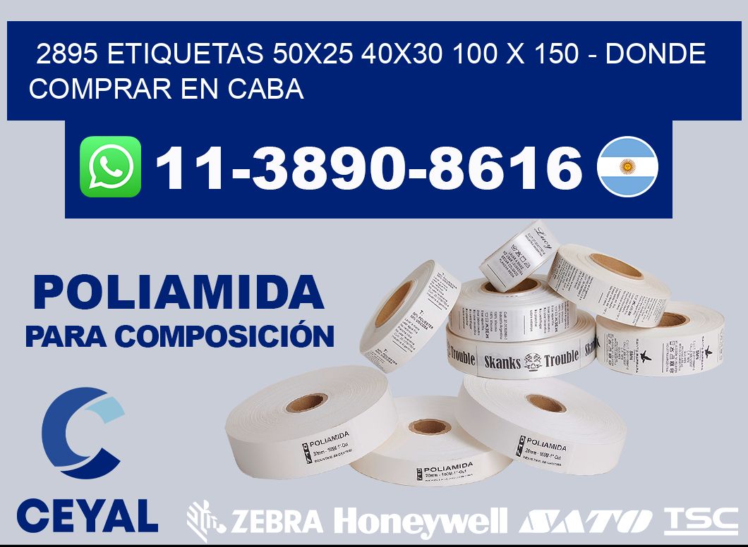2895 etiquetas 50x25 40x30 100 x 150 - Donde Comprar en Caba