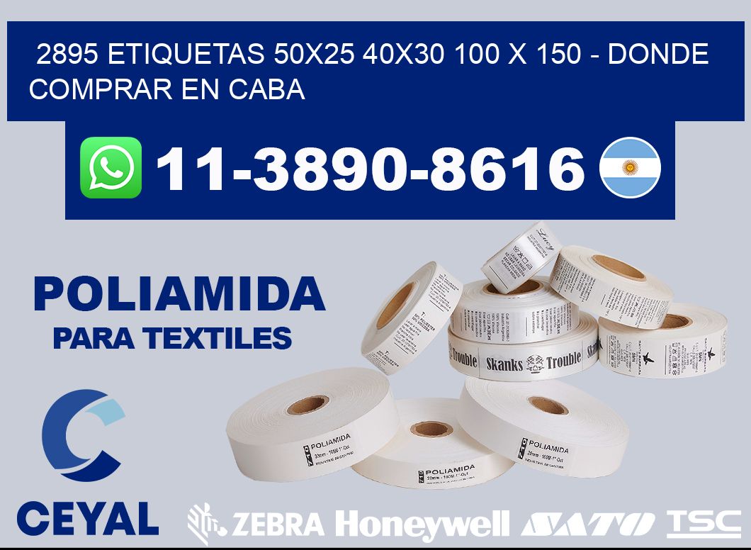2895 etiquetas 50x25 40x30 100 x 150 - Donde Comprar en Caba