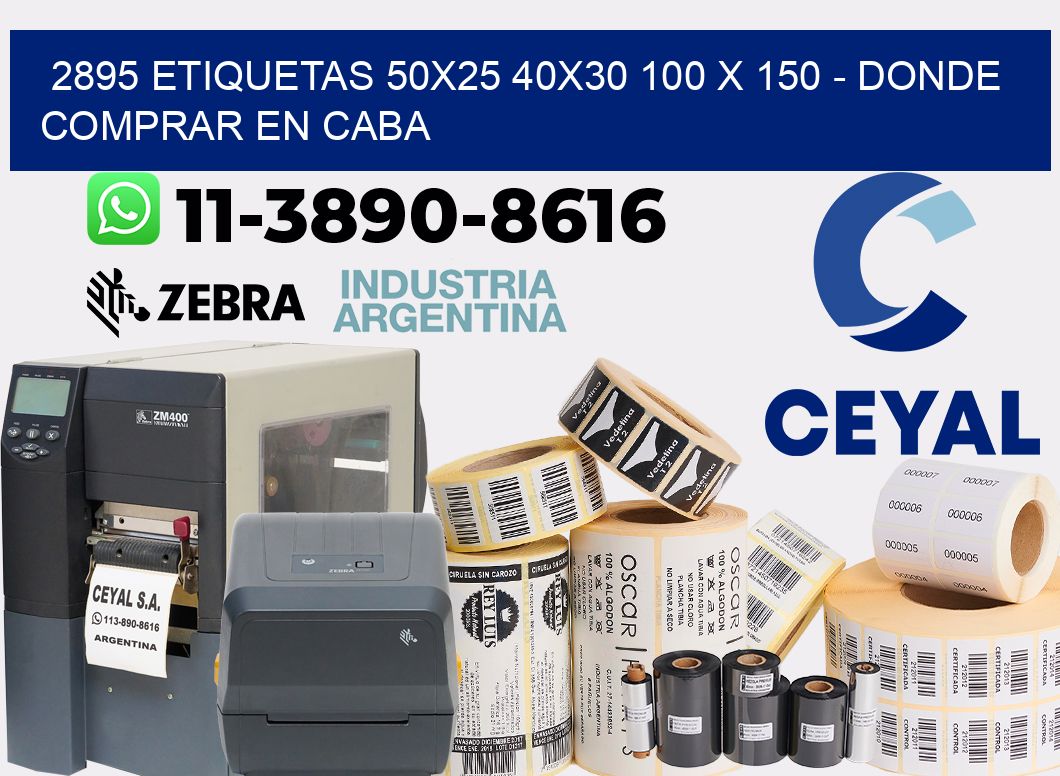 2895 etiquetas 50x25 40x30 100 x 150 - Donde Comprar en Caba