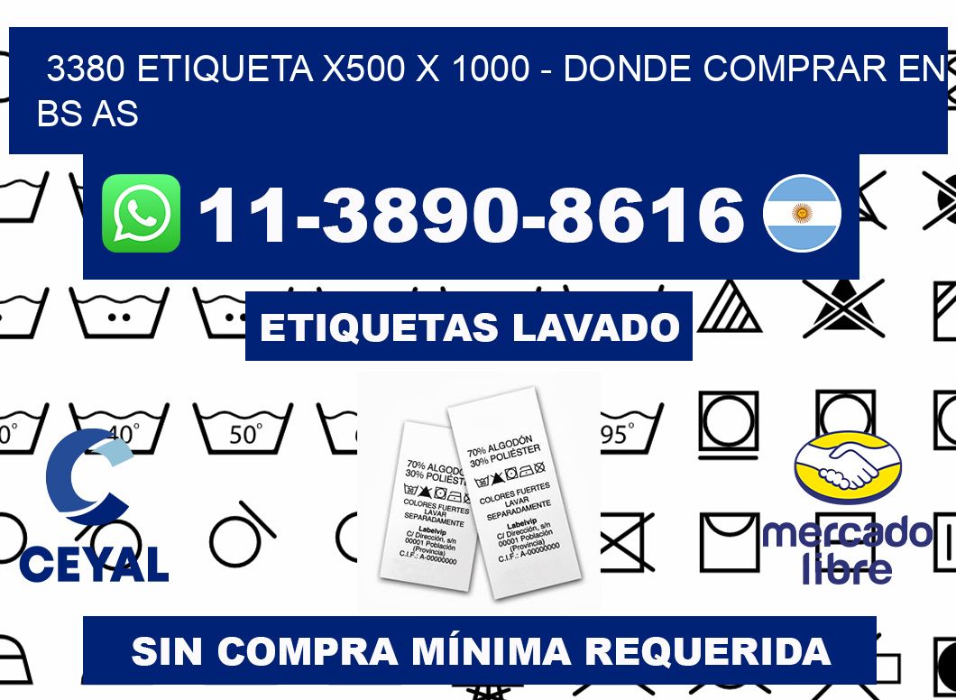 3380 etiqueta x500 x 1000 - Donde Comprar en bs as
