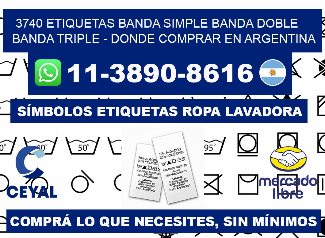 3740 etiquetas banda simple banda doble banda triple - Donde Comprar en Argentina