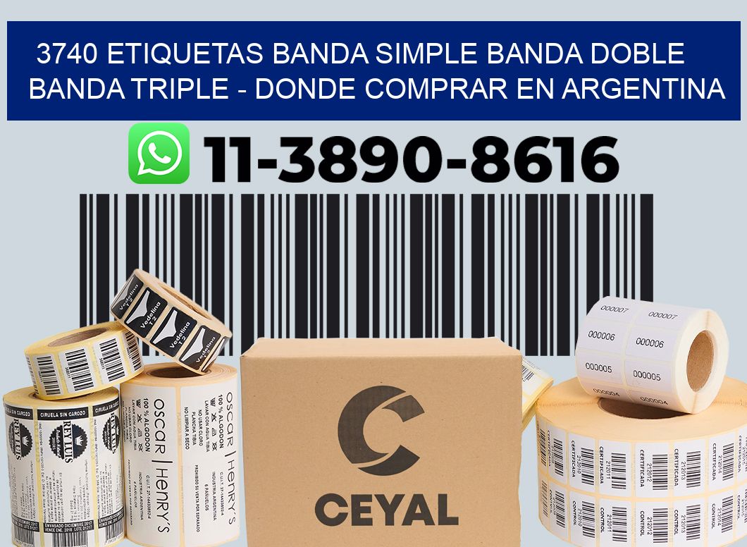 3740 etiquetas banda simple banda doble banda triple - Donde Comprar en Argentina