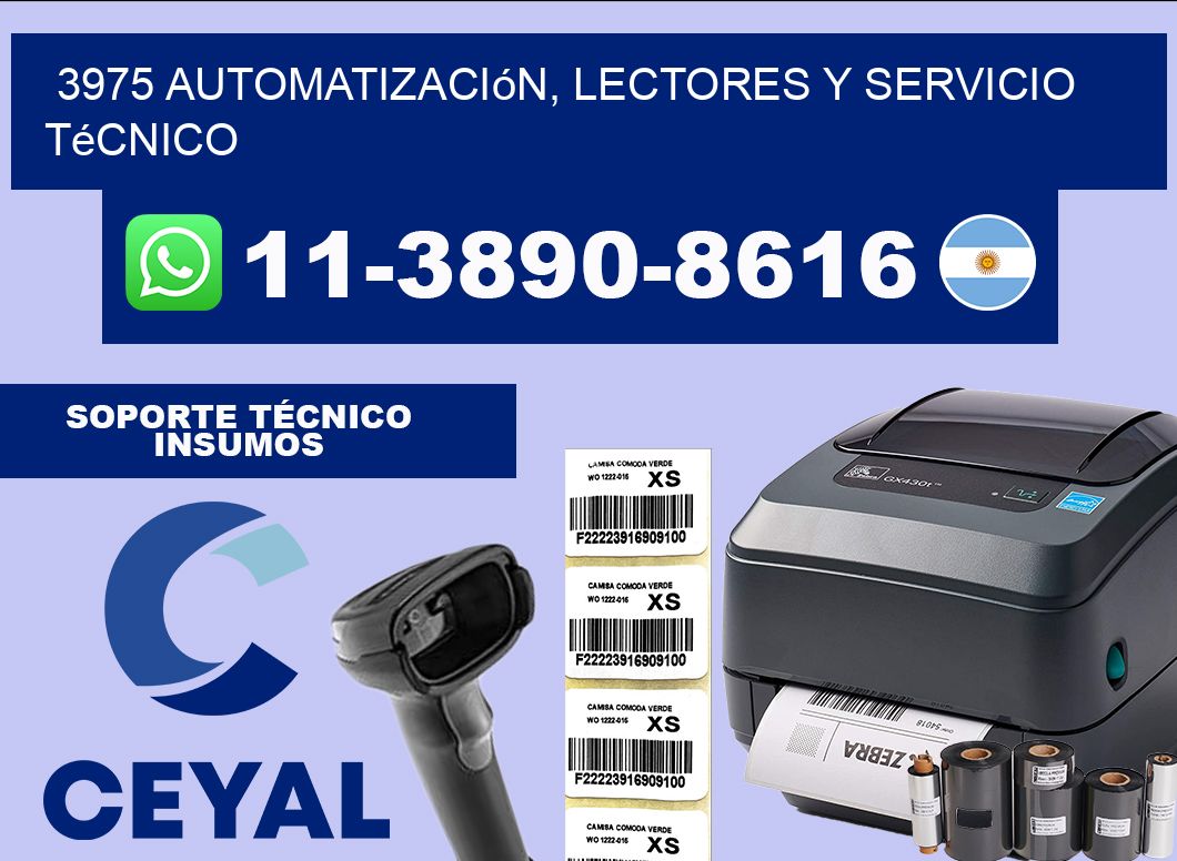 3975 Automatización, Lectores y Servicio Técnico