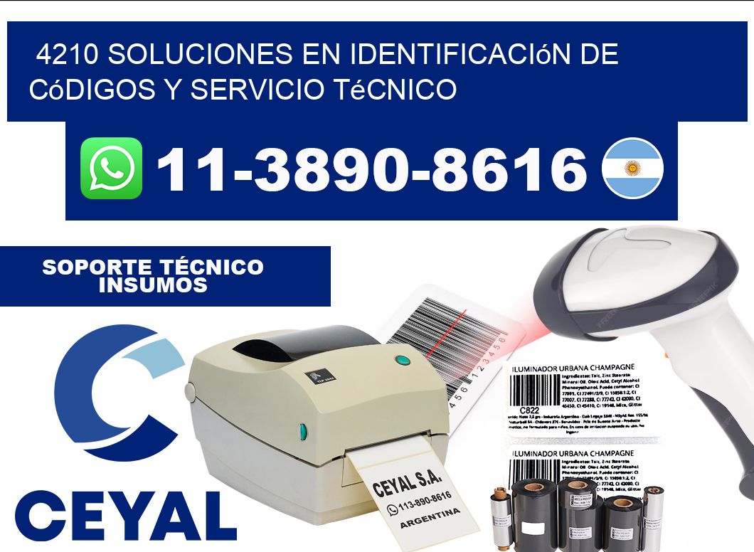 4210 Soluciones en Identificación de códigos y Servicio Técnico