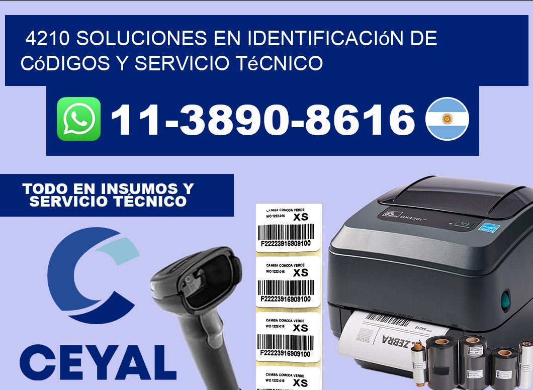 4210 Soluciones en Identificación de códigos y Servicio Técnico