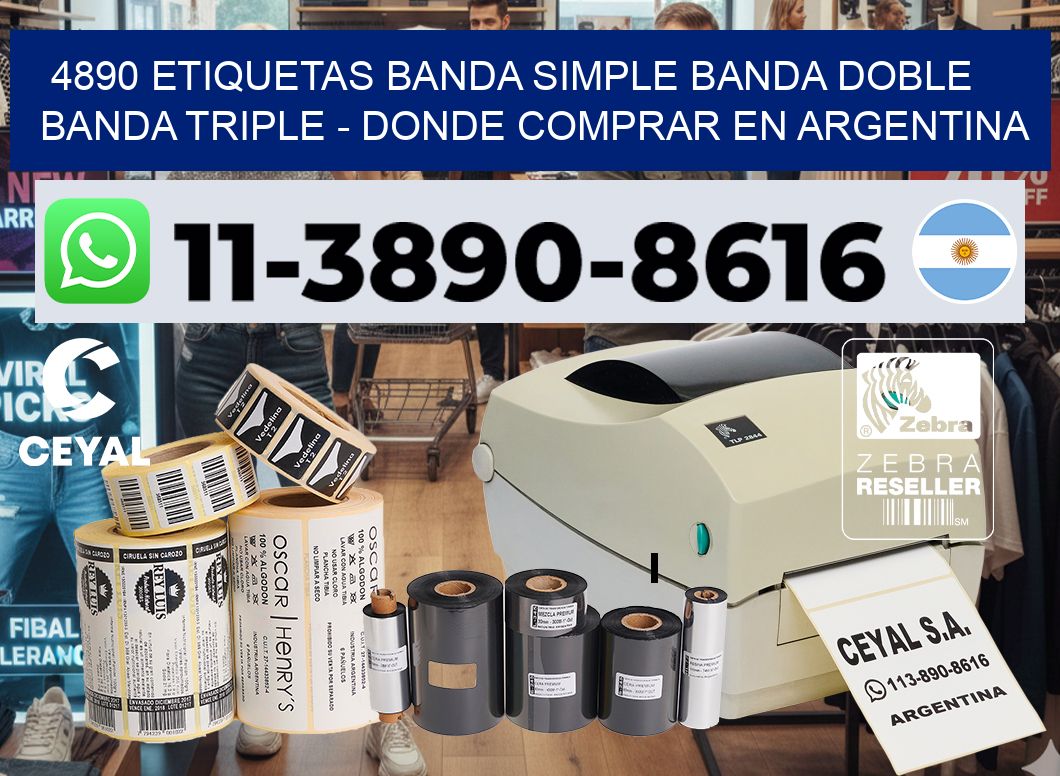 4890 etiquetas banda simple banda doble banda triple – Donde Comprar en Argentina