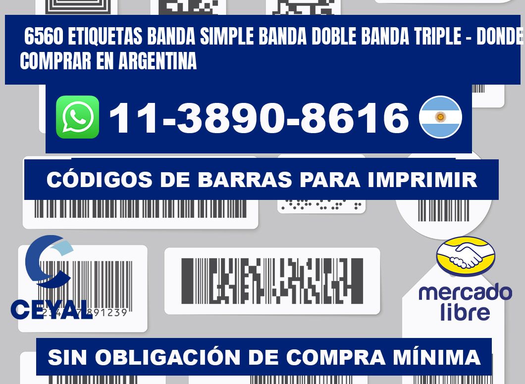 6560 etiquetas banda simple banda doble banda triple - Donde Comprar en Argentina