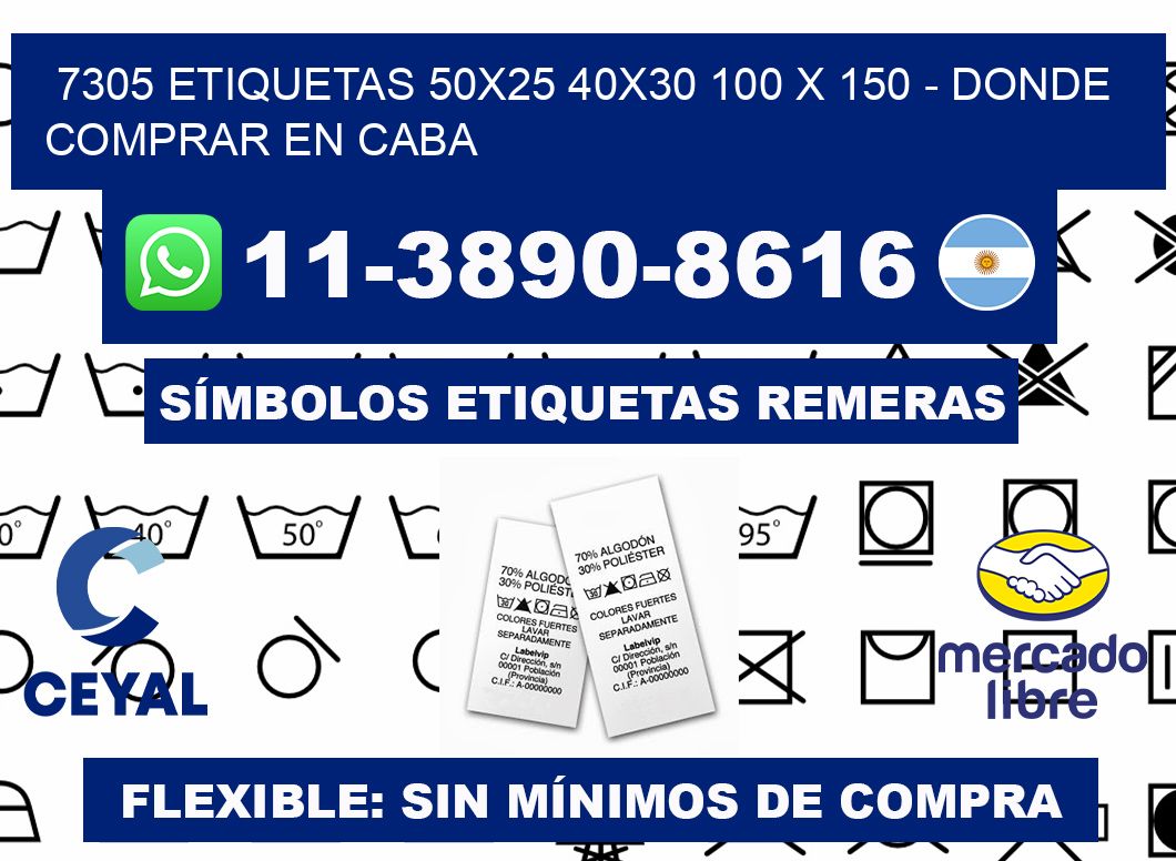 7305 etiquetas 50x25 40x30 100 x 150 - Donde Comprar en Caba