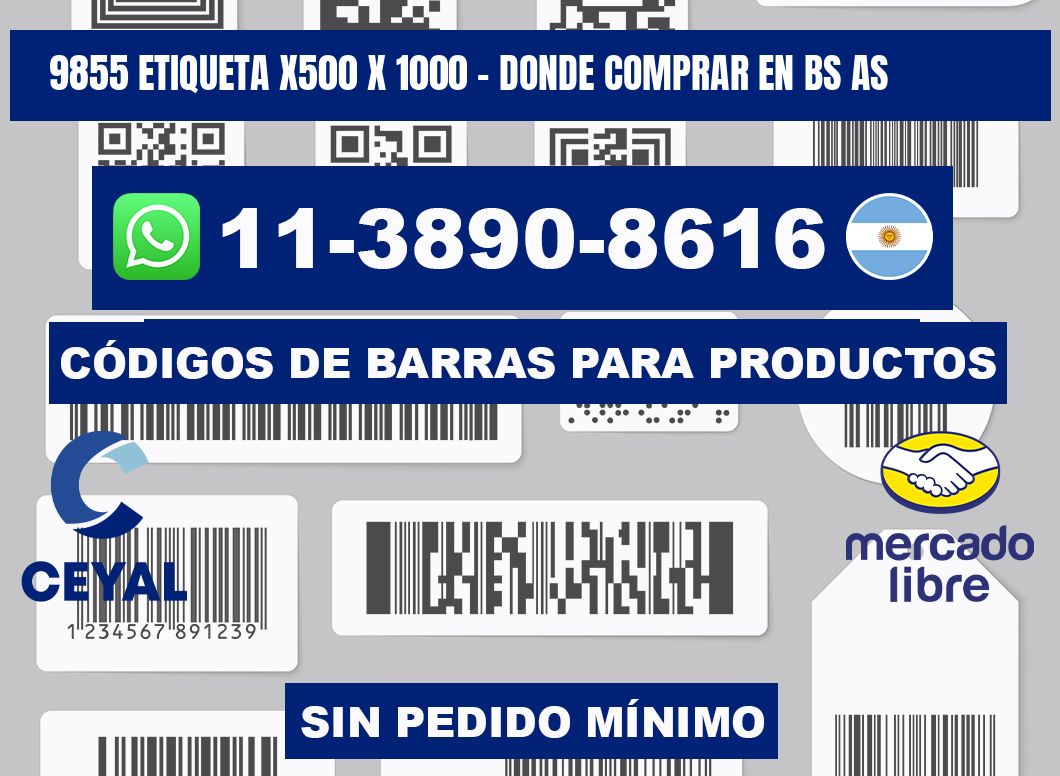 9855 etiqueta x500 x 1000 - Donde Comprar en bs as