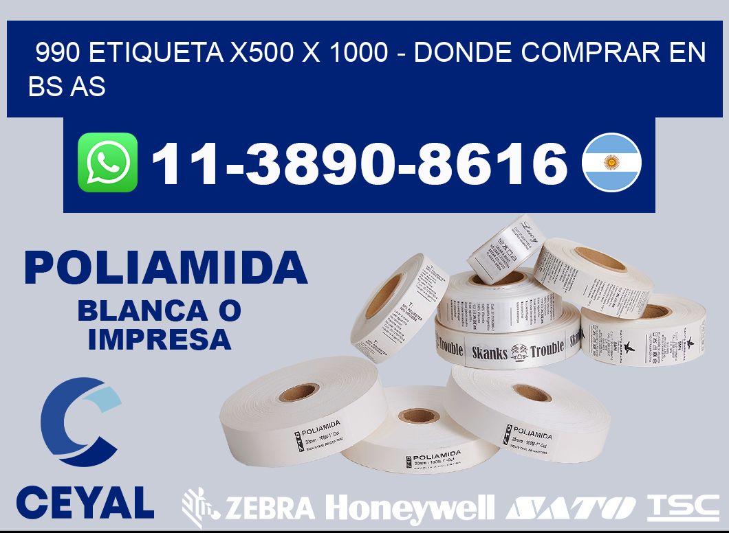 990 etiqueta x500 x 1000 - Donde Comprar en bs as