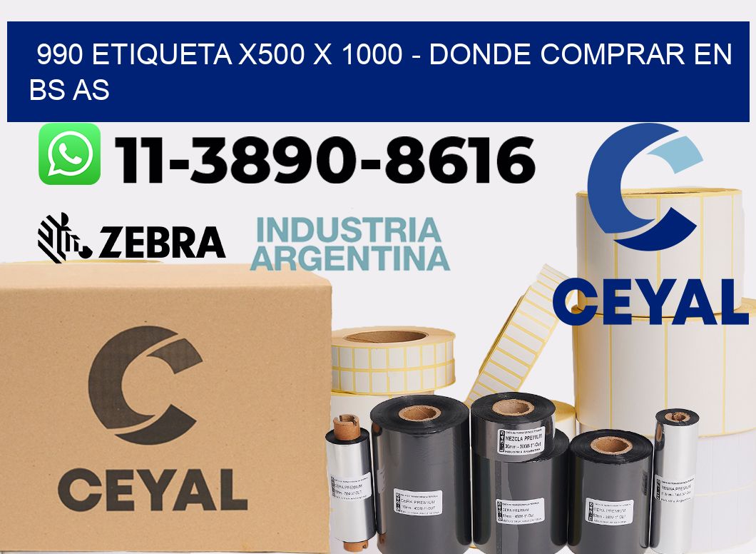 990 etiqueta x500 x 1000 - Donde Comprar en bs as