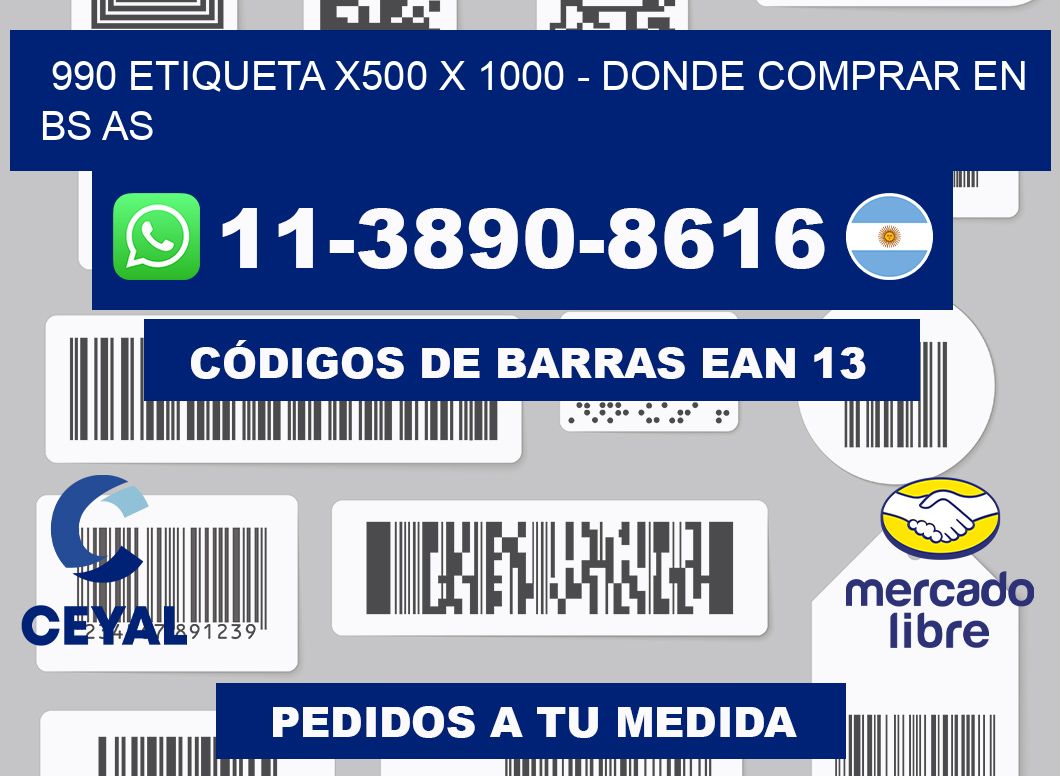 990 etiqueta x500 x 1000 - Donde Comprar en bs as