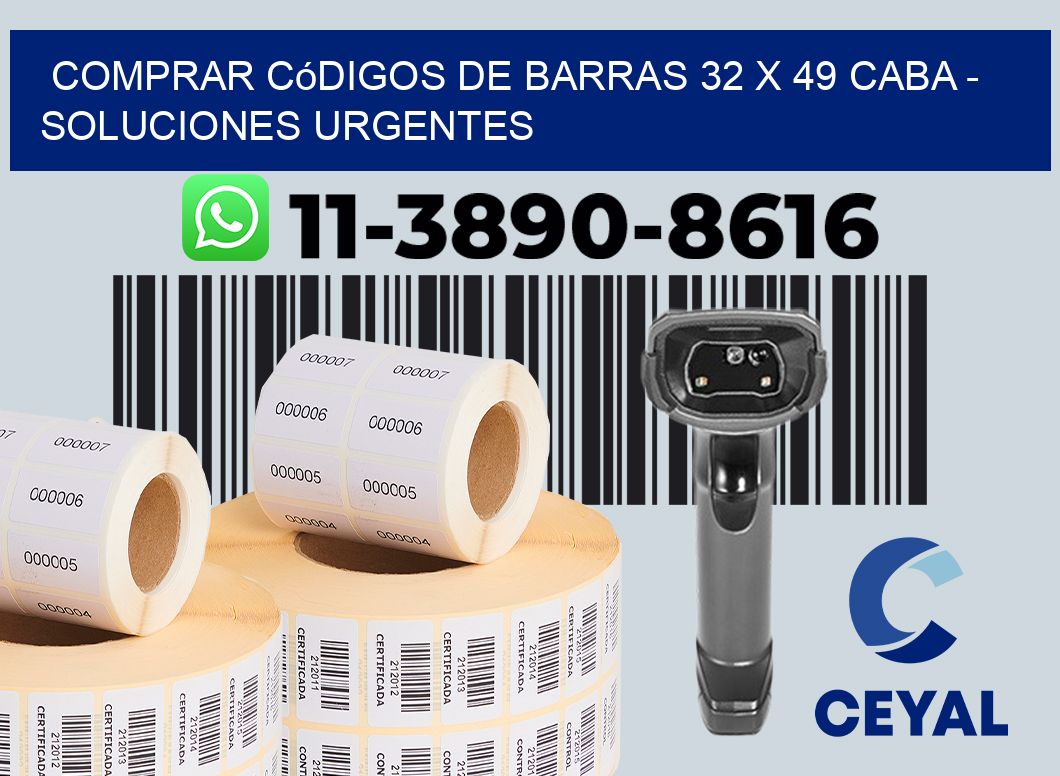 Comprar códigos de barras 32 x 49 CABA - soluciones urgentes
