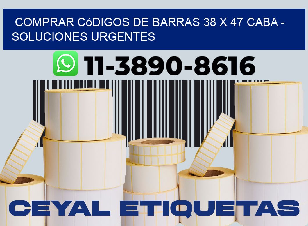 Comprar códigos de barras 38 x 47 CABA - soluciones urgentes