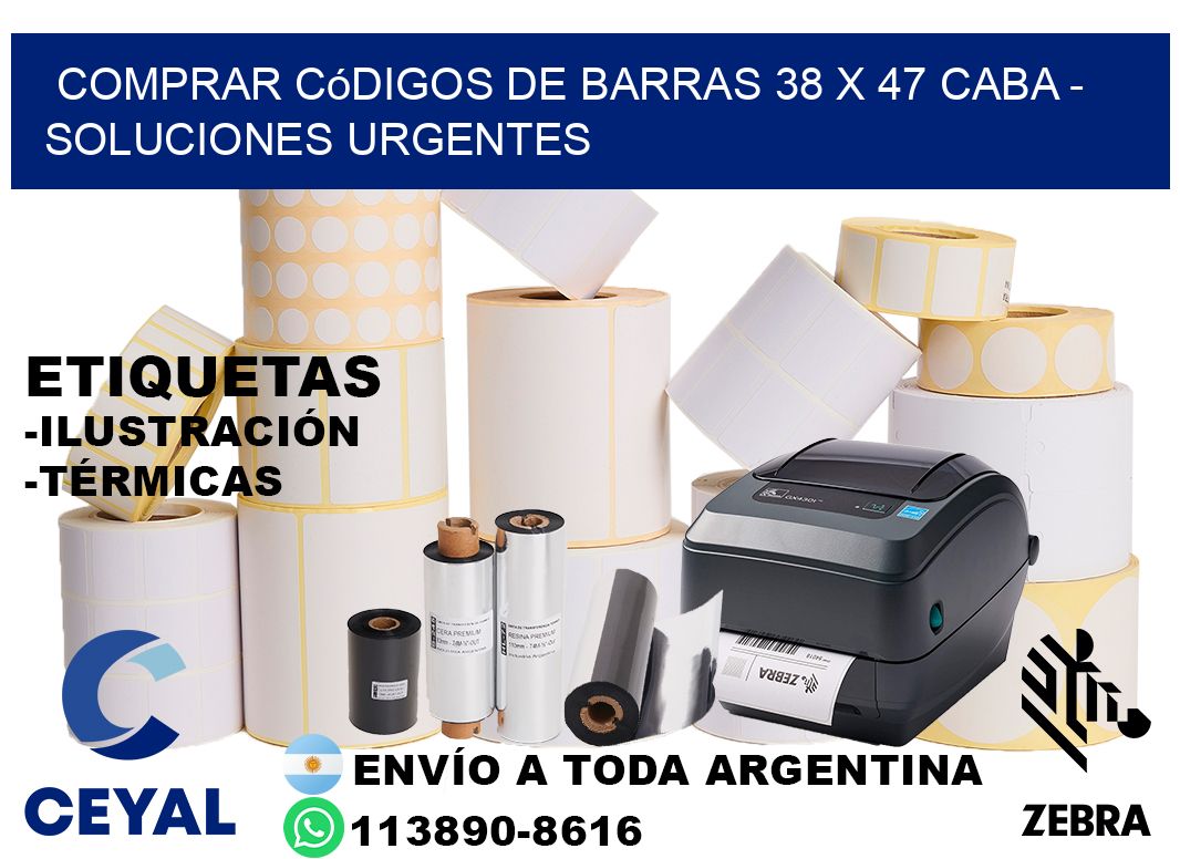 Comprar códigos de barras 38 x 47 CABA - soluciones urgentes