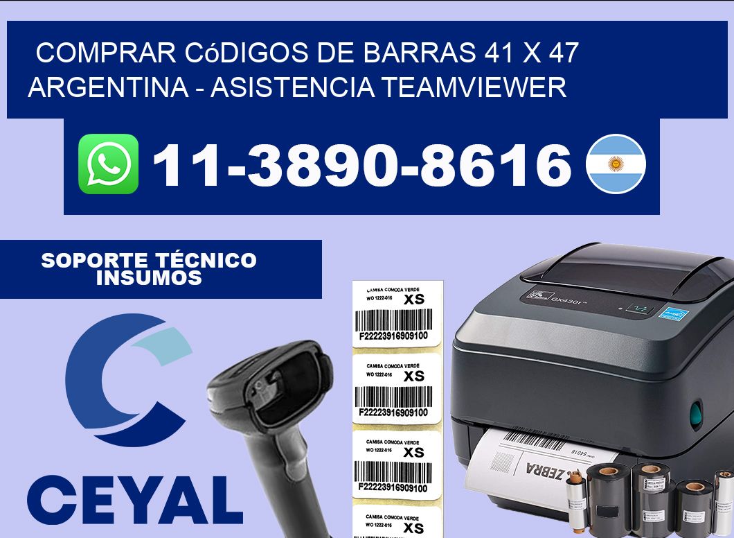Comprar códigos de barras 41 x 47 argentina – asistencia teamviewer