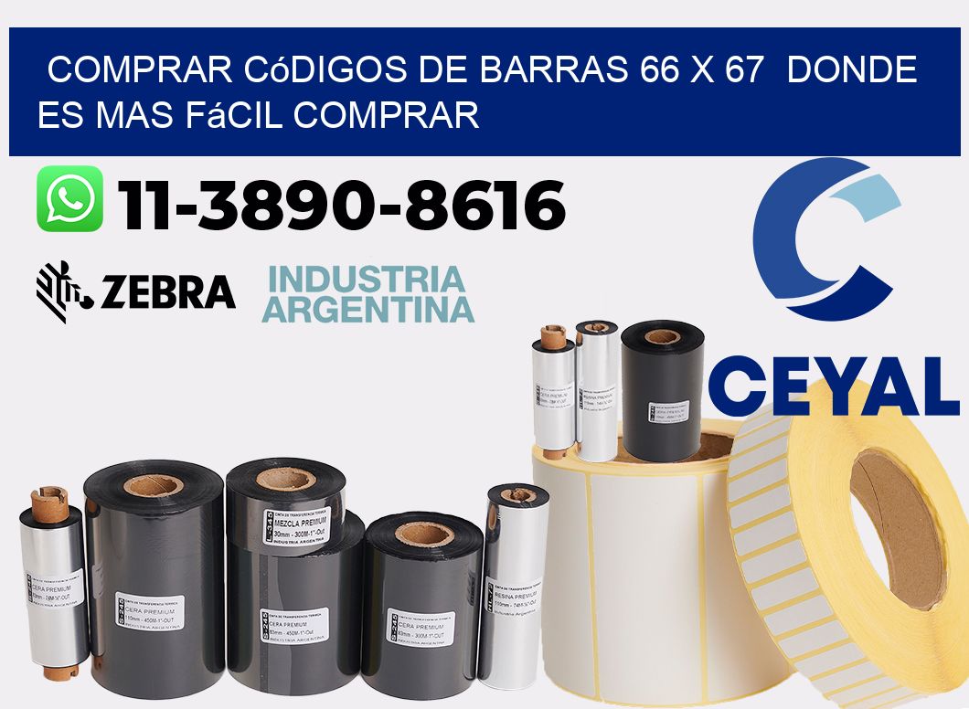 Comprar códigos de barras 66 x 67 Donde es mas fácil comprar