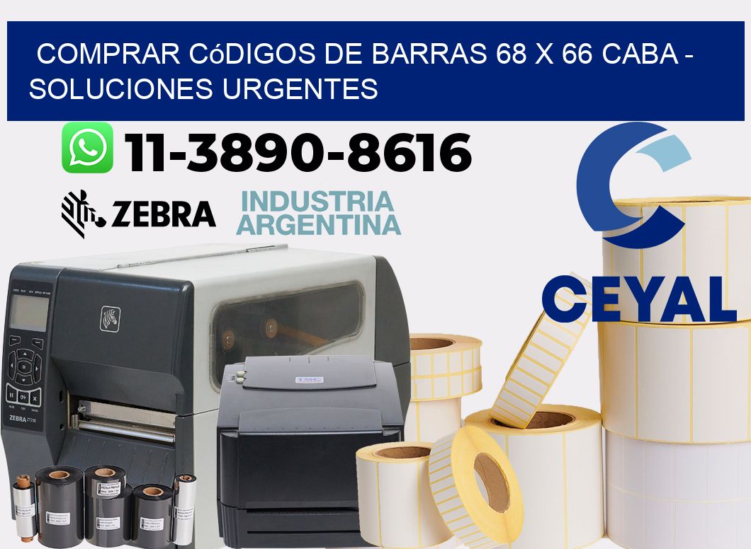 Comprar códigos de barras 68 x 66 CABA - soluciones urgentes