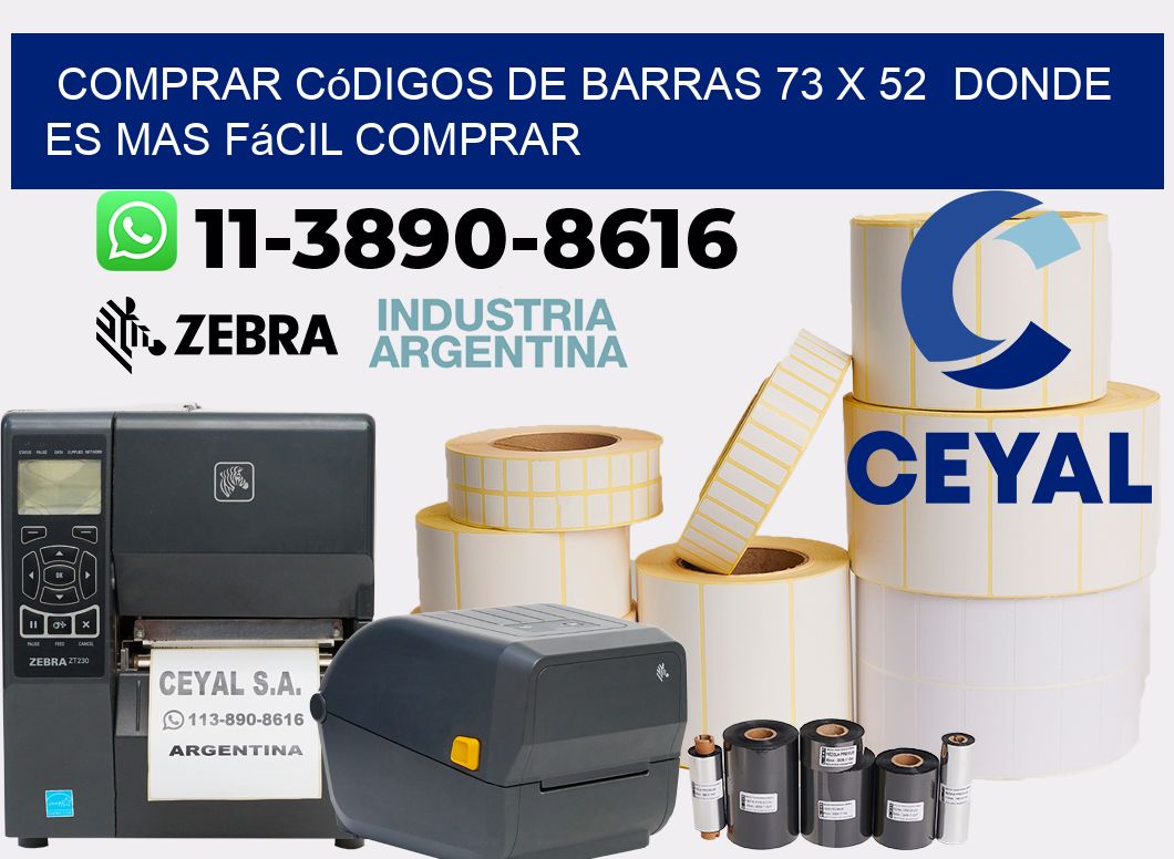 Comprar códigos de barras 73 x 52  Donde es mas fácil comprar