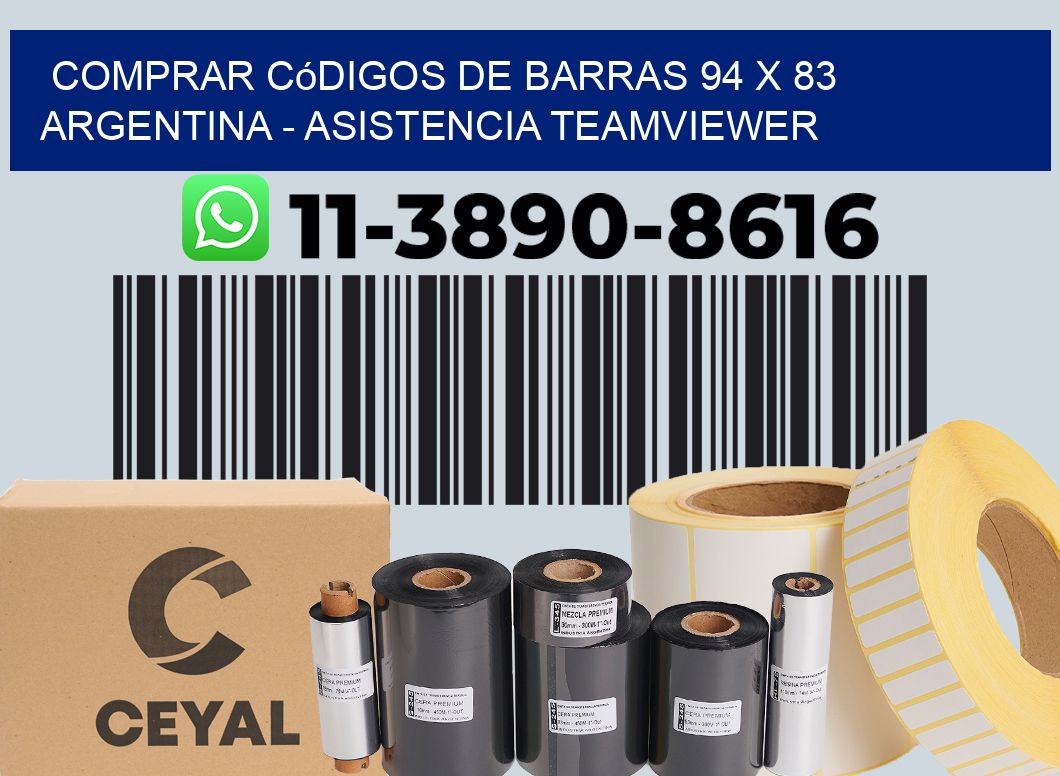 Comprar códigos de barras 94 x 83 argentina - asistencia teamviewer