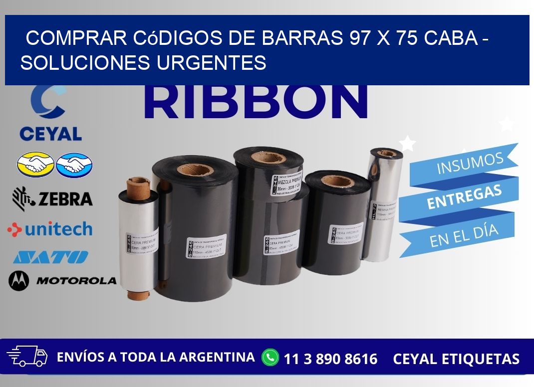 Comprar códigos de barras 97 x 75 CABA - soluciones urgentes