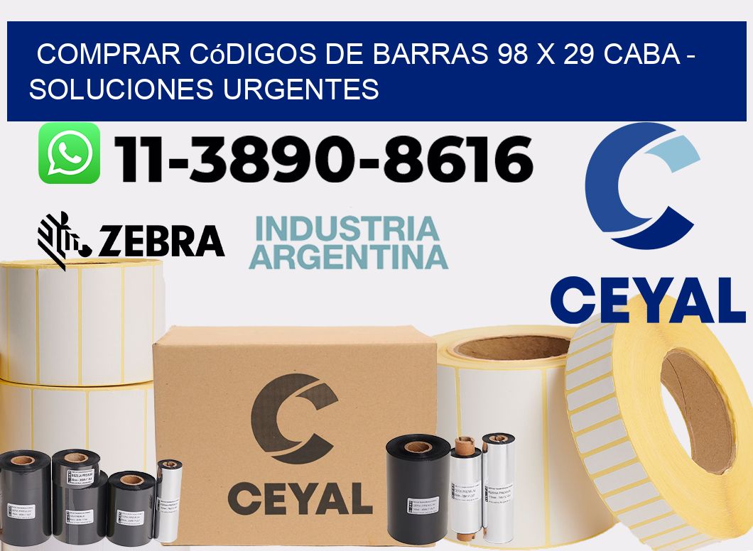 Comprar códigos de barras 98 x 29 CABA - soluciones urgentes