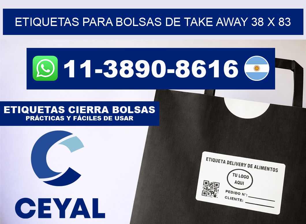 ETIQUETAS PARA BOLSAS DE TAKE AWAY 38 x 83