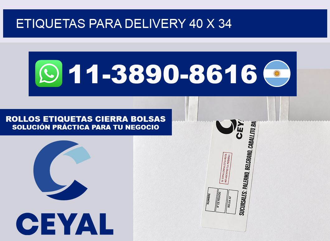 ETIQUETAS PARA DELIVERY 40 x 34