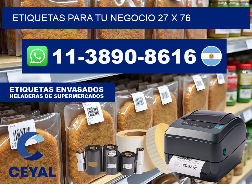 Etiquetas para tu negocio 27 x 76