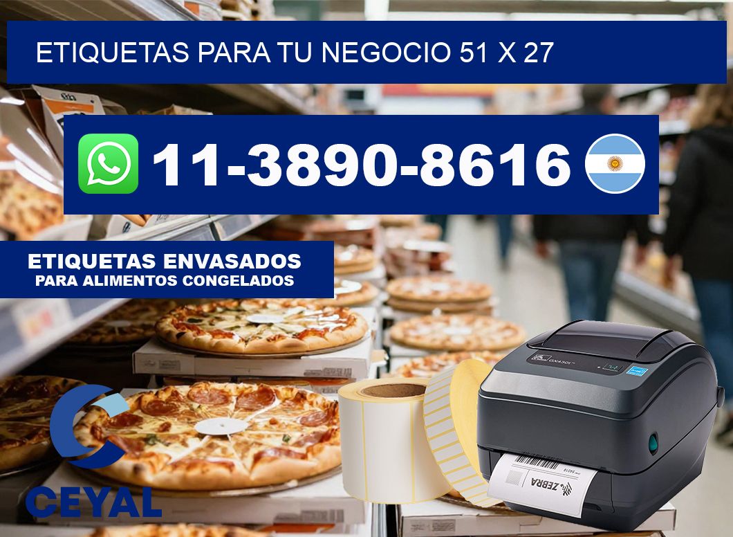 Etiquetas para tu negocio 51 x 27