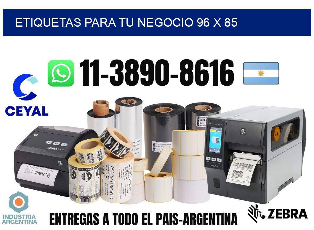 Etiquetas para tu negocio 96 x 85